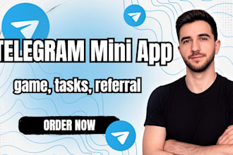 build custom telegram mini app with game, tasks and referral system