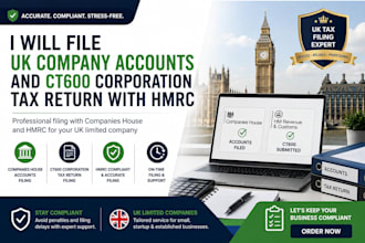 file UK company accounts and ct600 corporation tax return with hmrc