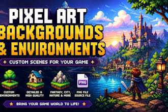 create pixel art backgrounds and environments