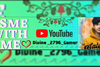 create an attractive banner for your youtube channel