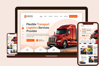 design autotransport website logistics website moving website