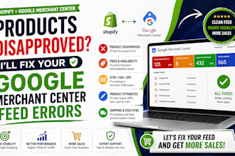 fix google merchant center product feed errors for shopify