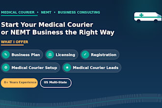 setup medical courier business, licensing and nemt business