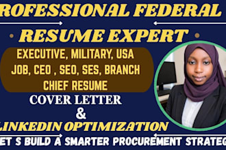 do an ats optimized federal resume for usajobs