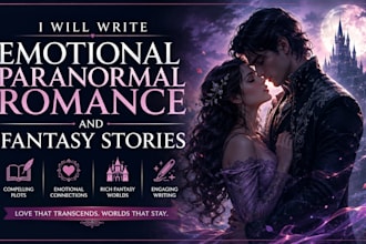 write emotional paranormal romance and fantasy stories