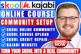setup skool community kajabi migration skool credit repair for course creators