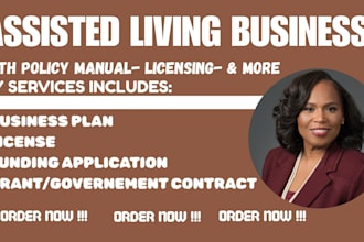 set up assisted living home, license assisted living, policy manual, llc setup