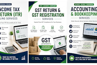 do income tax return, gst return, gst registration and accounting service