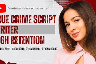 write a gripping true crime youtube script with storytelling