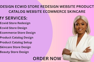 design ecwid store redesign website pet store product catalog ecommerce skincare