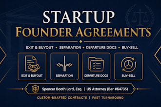 draft an ironclad startup founder exit and buyout agreement