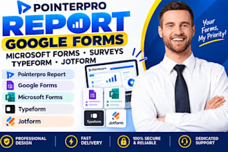 create pointerpro report google forms microsoft forms surveys typeform jotform