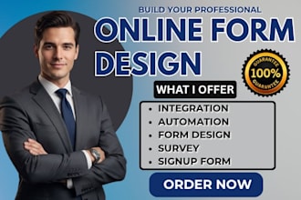 create custom google forms, microsoft forms, surveys, typeform, jotform