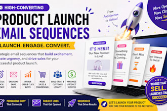 create a high converting product launch email sequence