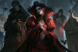 make horror character illustration