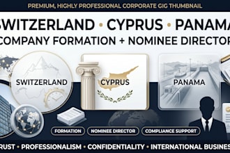 form your switzerland, cyprus or panama company with nominee director