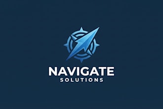 design a modern and professional navigation logo