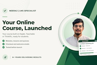 set up your online course on kajabi, teachable, thinkific or podia