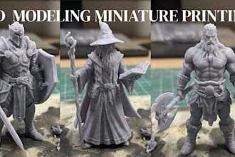 sculpt 3d miniature model tabletop mini figures warhammer 40k 3d printing model