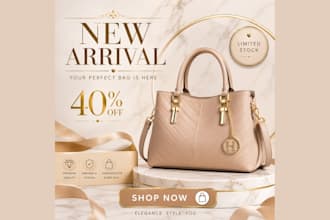design luxury product ad banners for ecommerce