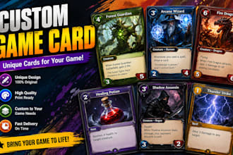 design game card trading card playing card tcg card design collectible cards