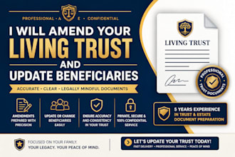amend your living trust and update beneficiaries