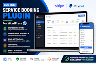 install a custom service booking plugin with payment gateway