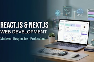 develop a modern react js next js website
