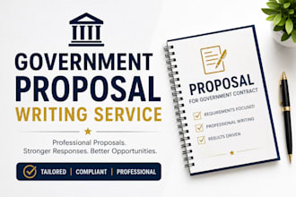 write professional government contract proposals and bid responses