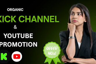 promote your kick channel boost your youtube twitch viewer