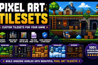 create pixel art tilesets for your game