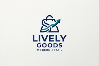 design a modern and professional retail logo