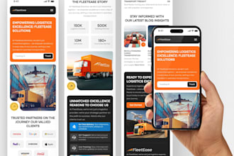design a professional trucking logistics website with elementor