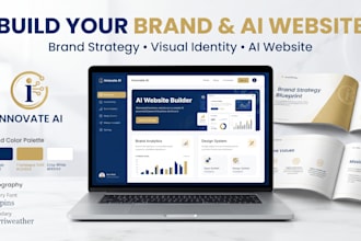 create your brand identity, strategy and lovable ai website