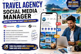 manage social media for your travel agency and tourism business