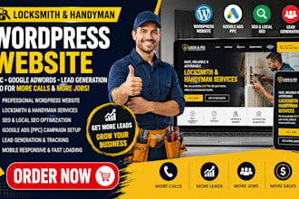 do locksmith handyman wordpress website ppc google adwords lead generation seo