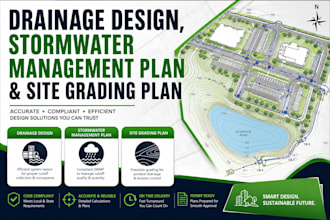 do drainage design, stormwater management plan, site grading plan, utility plan