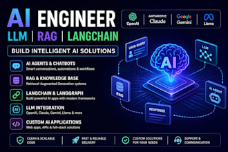 build ai agents, llms, rag, agentic ai and langchai applications