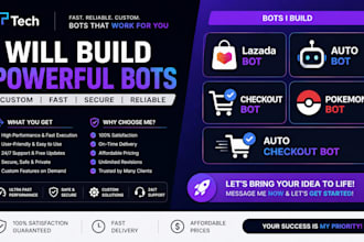 build auto checkout bot, auto purchase bot, ladaza bot, autobot, checkout bot