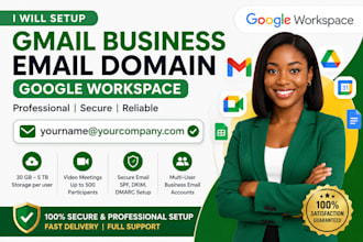 setup gmail business email domain google workspace