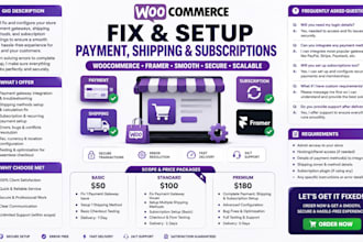 fix woocommerce payment gateway shipping configuration subscription setup framer