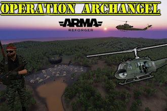 develop a complete arma reforger server with custom mods