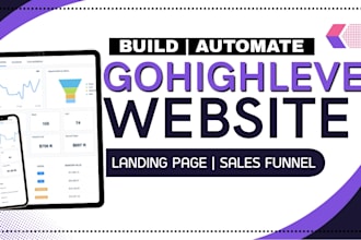 build gohighlevel sales funnel, ghl landing page, setup gohighlevel automations