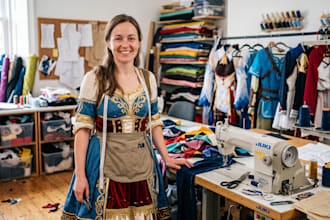 sew custom cosplay costume for anime game movie character