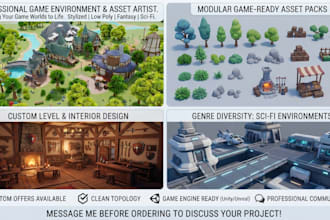 create custom 3d game maps, environments, scenes and levels
