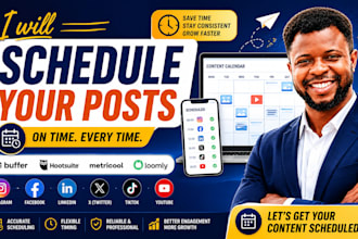 schedule your social media posts using buffer, hootsuite, metricool, loomly
