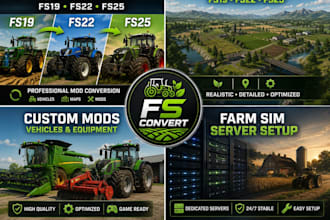 create custom mods maps for farming simulator 19,22,25 and farm sim server
