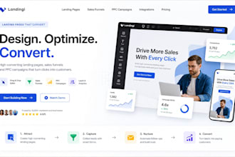 design landingi landing pages PPC, leads, sales funnel and campaigns