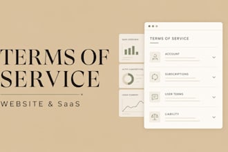 draft professional terms of service for your website or saas
