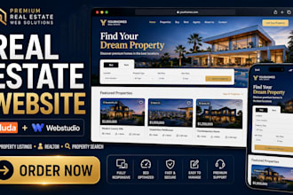 build duda or webstudio real estate realtor property listing website